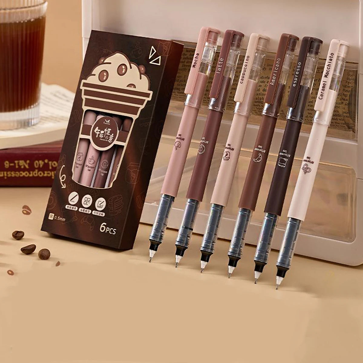 Cute Coffee Gel Pens